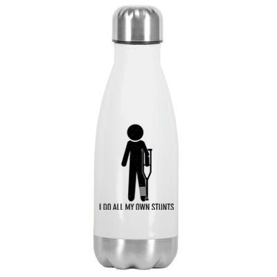 Funny I Do All Of My Own Stunts Stainless Steel Insulated Water Bottle