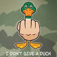 Funny I Don't Give A Duck Legacy Tie Dye Trucker Hat