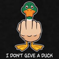 Funny I Don't Give A Duck Ladies PosiCharge Tri-Blend Wicking Tank