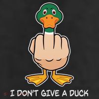 Funny I Don't Give A Duck Cool Comfort Performance Bucket Hat