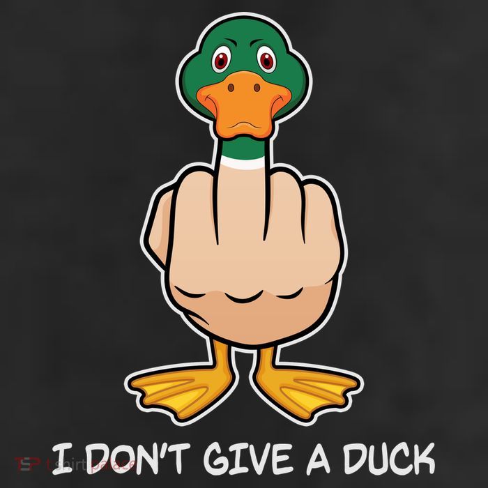 Funny I Don't Give A Duck 7 Panel Mesh Trucker Snapback Hat