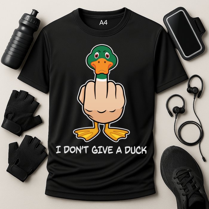 Funny I Don't Give A Duck Performance Shirt
