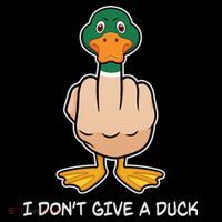 Funny I Don't Give A Duck Apron