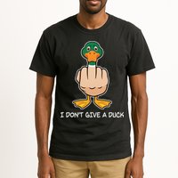 Funny I Don't Give A Duck Tall T-Shirt