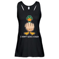 Funny I Don't Give A Duck Ladies Essential Flowy Tank