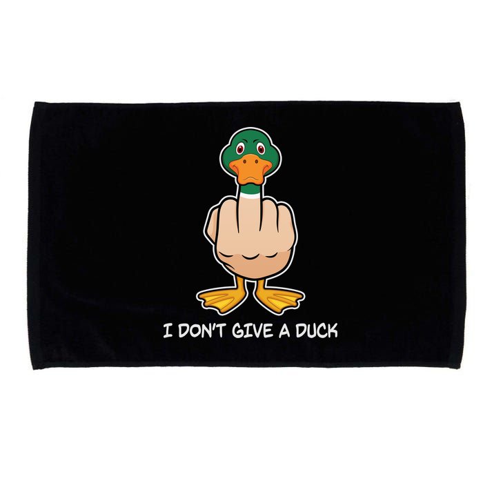 Funny I Don't Give A Duck Microfiber Hand Towel
