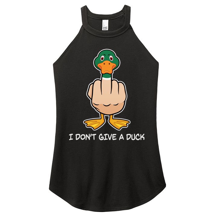 Funny I Don't Give A Duck Women's Perfect Tri Rocker Tank