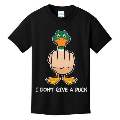 Funny I Don't Give A Duck Kids T-Shirt