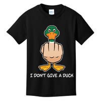 Funny I Don't Give A Duck Kids T-Shirt