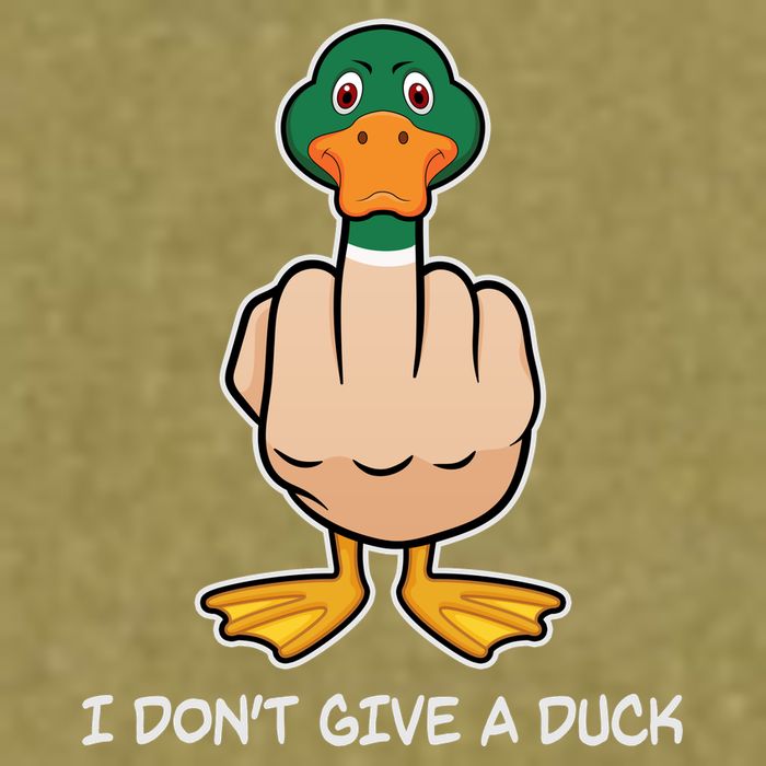 Funny I Don't Give A Duck Garment-Dyed Women's Muscle Tee