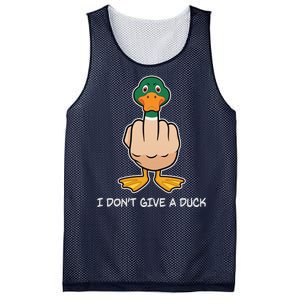 Funny I Don't Give A Duck Mesh Reversible Basketball Jersey Tank