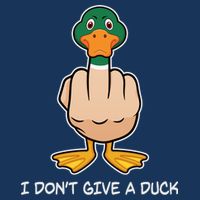 Funny I Don't Give A Duck Infant Baby Jersey Bodysuit