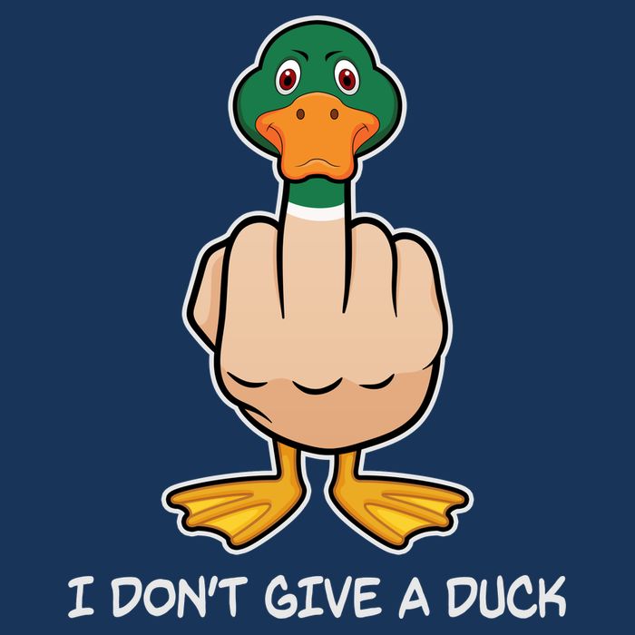 Funny I Don't Give A Duck Infant Baby Jersey Bodysuit