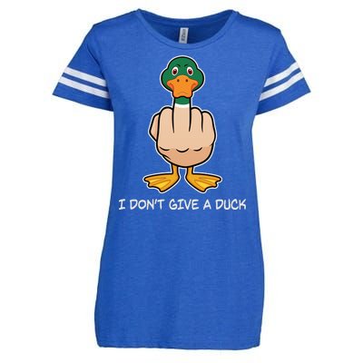 Funny I Don't Give A Duck Enza Ladies Jersey Football T-Shirt