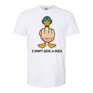 Funny I Don't Give A Duck Softstyle CVC T-Shirt