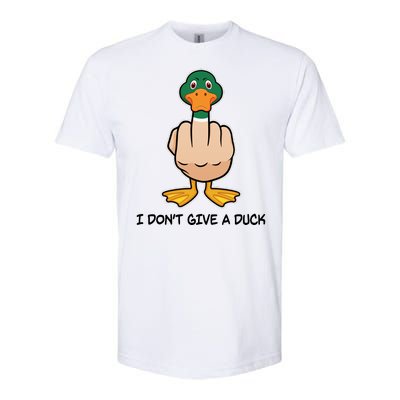 Funny I Don't Give A Duck Softstyle® CVC T-Shirt