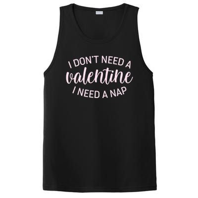 Funny I Don't Need A Valentine I Need A Nap PosiCharge Competitor Tank