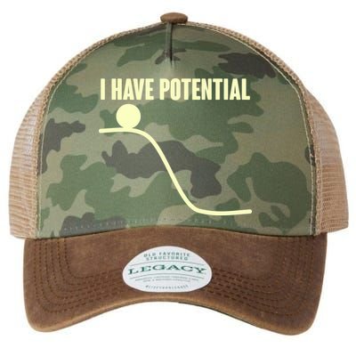 Funny I Have Potential Science  Legacy Tie Dye Trucker Hat