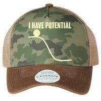 Funny I Have Potential Science  Legacy Tie Dye Trucker Hat