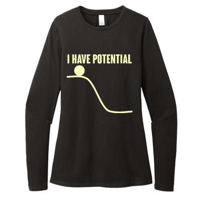 Funny I Have Potential Science  Womens CVC Long Sleeve Shirt