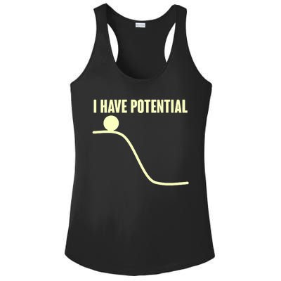 Funny I Have Potential Science  Ladies PosiCharge Competitor Racerback Tank