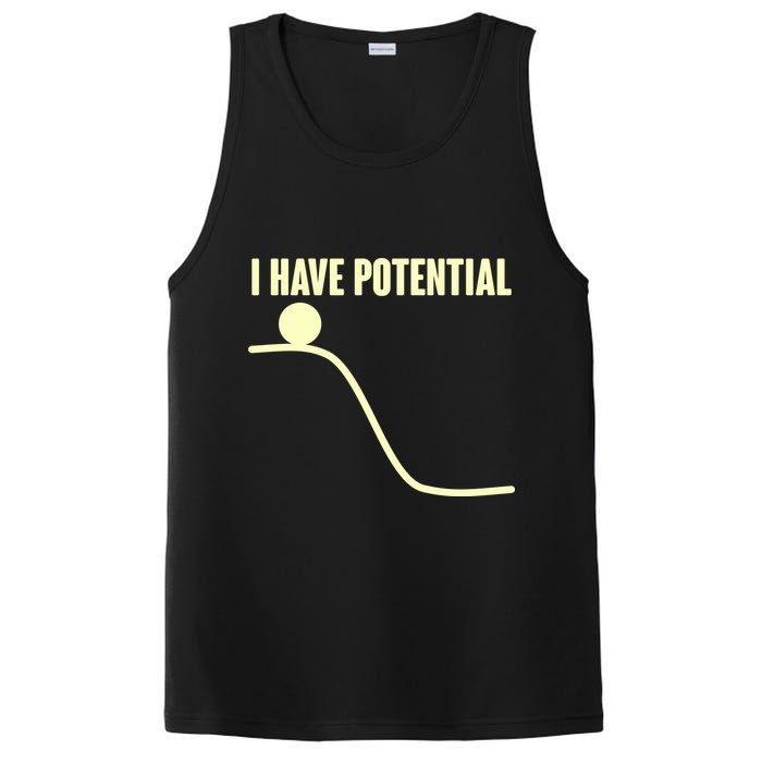 Funny I Have Potential Science  PosiCharge Competitor Tank