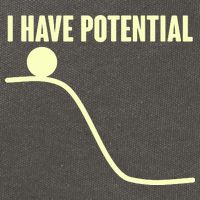 Funny I Have Potential Science  Cotton Canvas Backpack