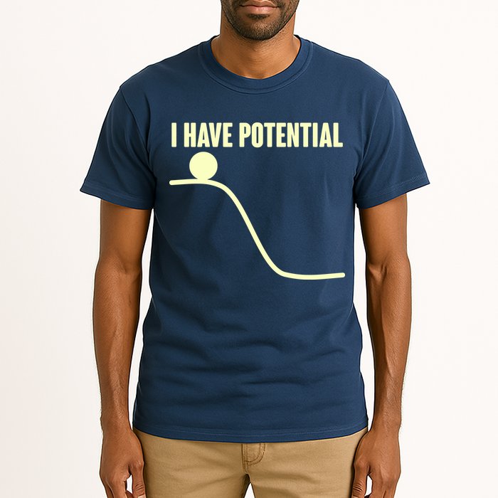 Funny I Have Potential Science  Tall T-Shirt