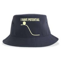 Funny I Have Potential Science  Sustainable Bucket Hat