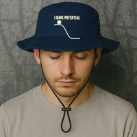 Funny I Have Potential Science  Bucket Hat
