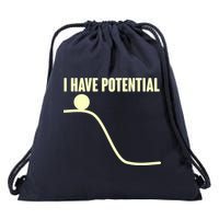 Funny I Have Potential Science  Drawstring Bag