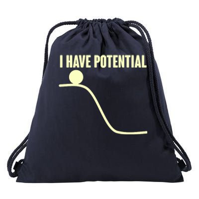 Funny I Have Potential Science  Drawstring Bag