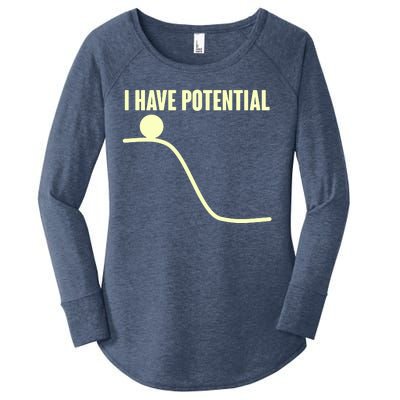 Funny I Have Potential Science  Women's Perfect Tri Tunic Long Sleeve Shirt