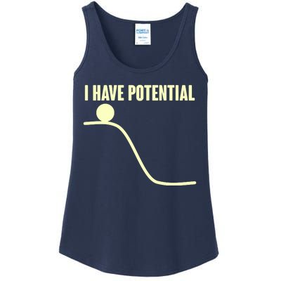 Funny I Have Potential Science  Ladies Essential Tank