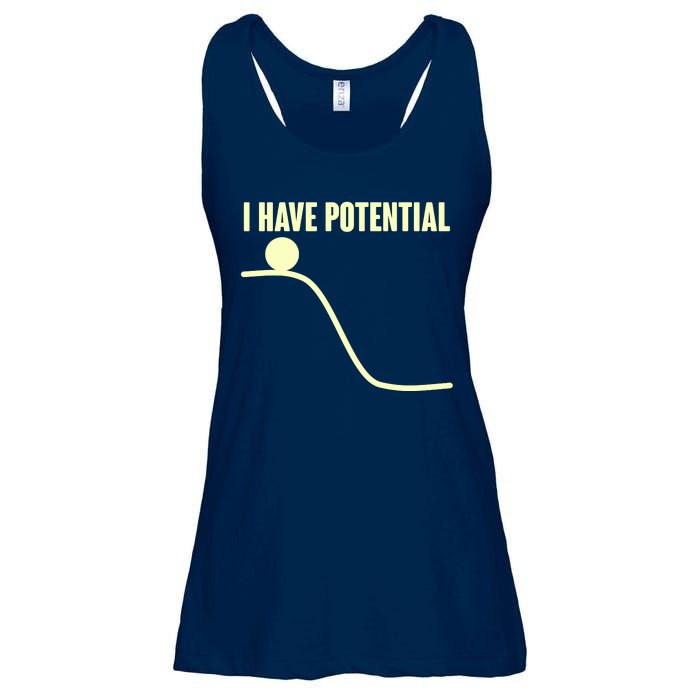 Funny I Have Potential Science  Ladies Essential Flowy Tank