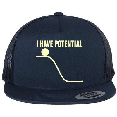 Funny I Have Potential Science  Flatbill Hat