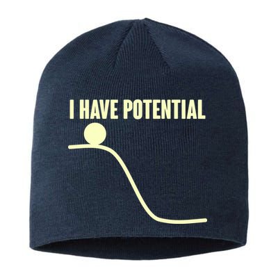 Funny I Have Potential Science  Sustainable Beanie