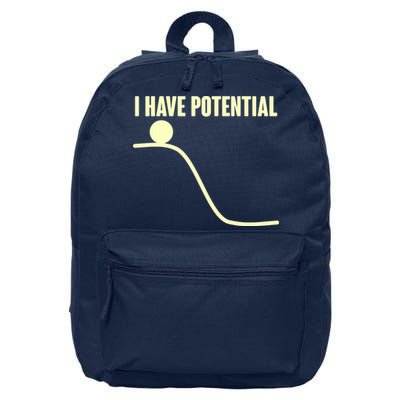 Funny I Have Potential Science  16 in Basic Backpack