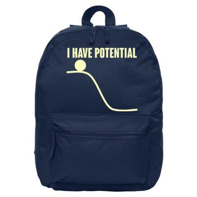 Funny I Have Potential Science  16 in Basic Backpack