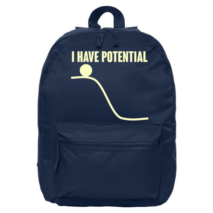Funny I Have Potential Science  16 in Basic Backpack