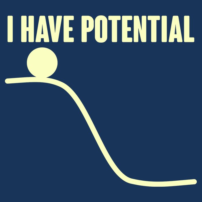 Funny I Have Potential Science  16 in Basic Backpack