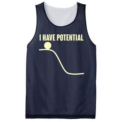 Funny I Have Potential Science  Mesh Reversible Basketball Jersey Tank