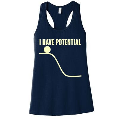 Funny I Have Potential Science  Womens Tank Top