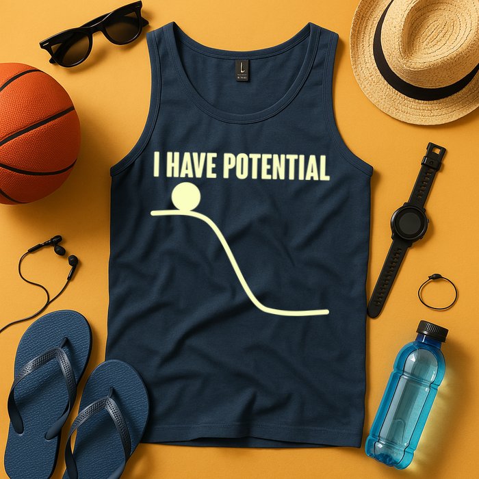 Funny I Have Potential Science  Tank Top