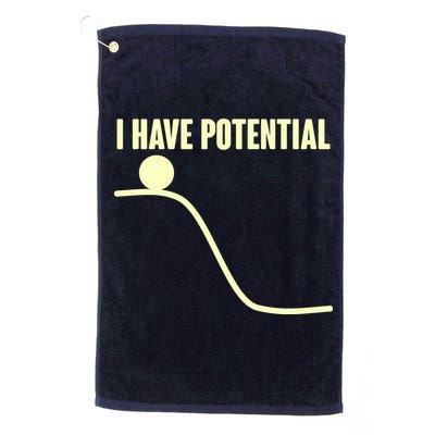 Funny I Have Potential Science  Golf Towel