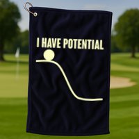 Funny I Have Potential Science  Golf Towel