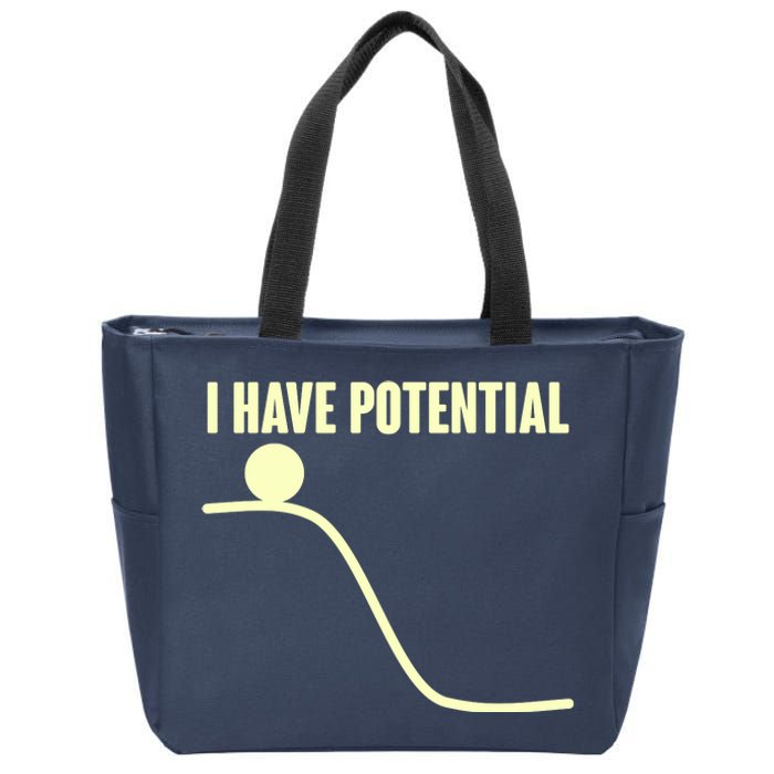 Funny I Have Potential Science  Zip Tote Bag