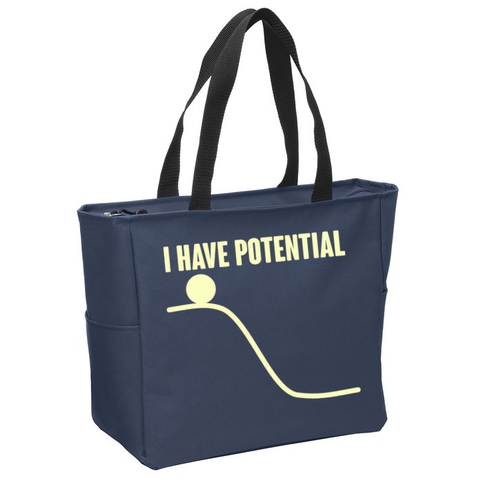 Funny I Have Potential Science  Zip Tote Bag