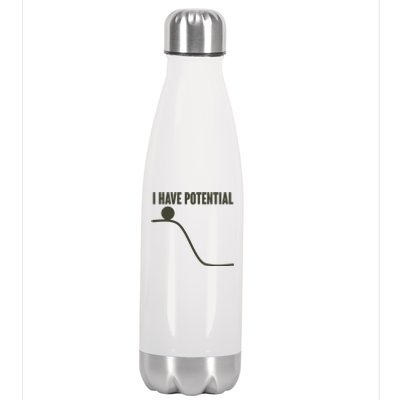 Funny I Have Potential Science  Stainless Steel Insulated Water Bottle