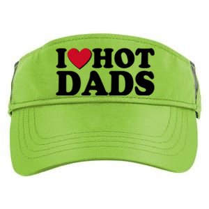 Funny I Heart Love Hot Dads Adult Drive Performance Visor